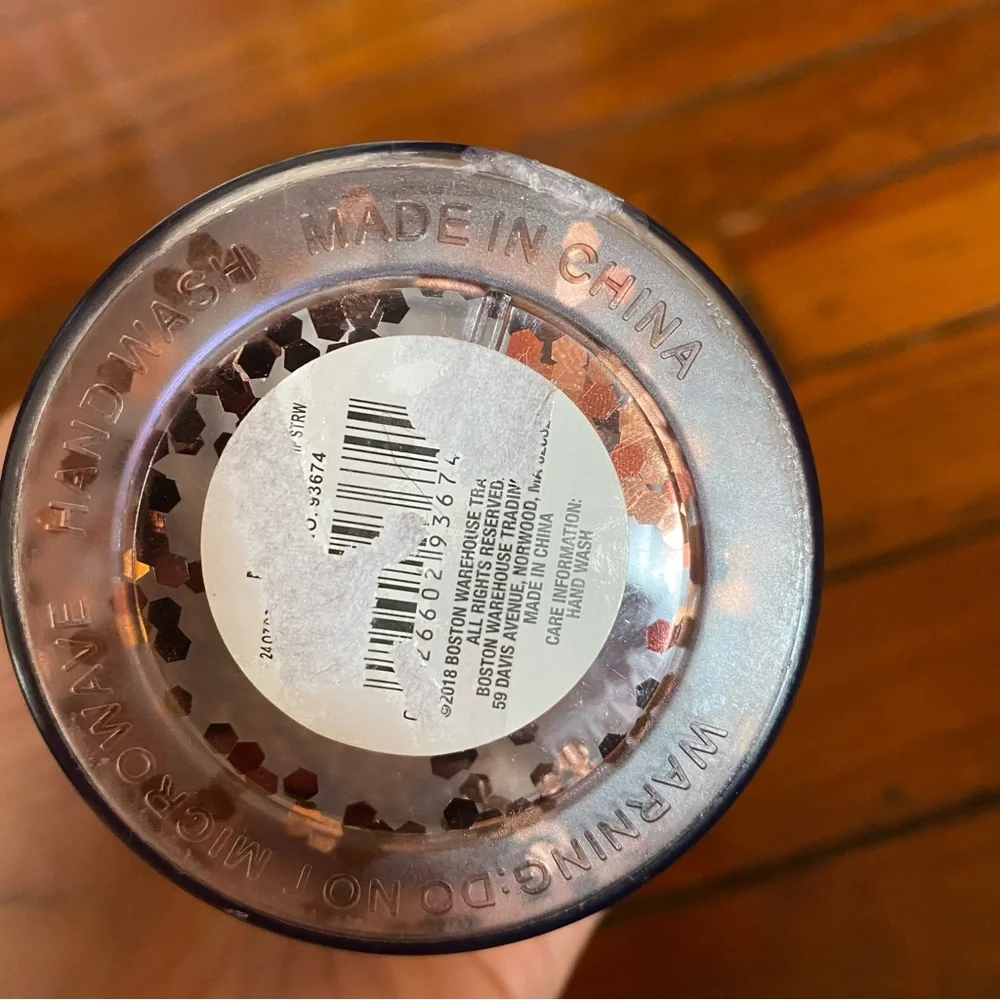 🧩 3/$20 Cantini Flip Top 24oz Sparkle Tumbler by Boston Warehouse